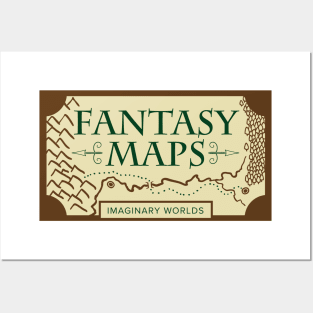 Imaginary Worlds - Fantasy Maps Posters and Art